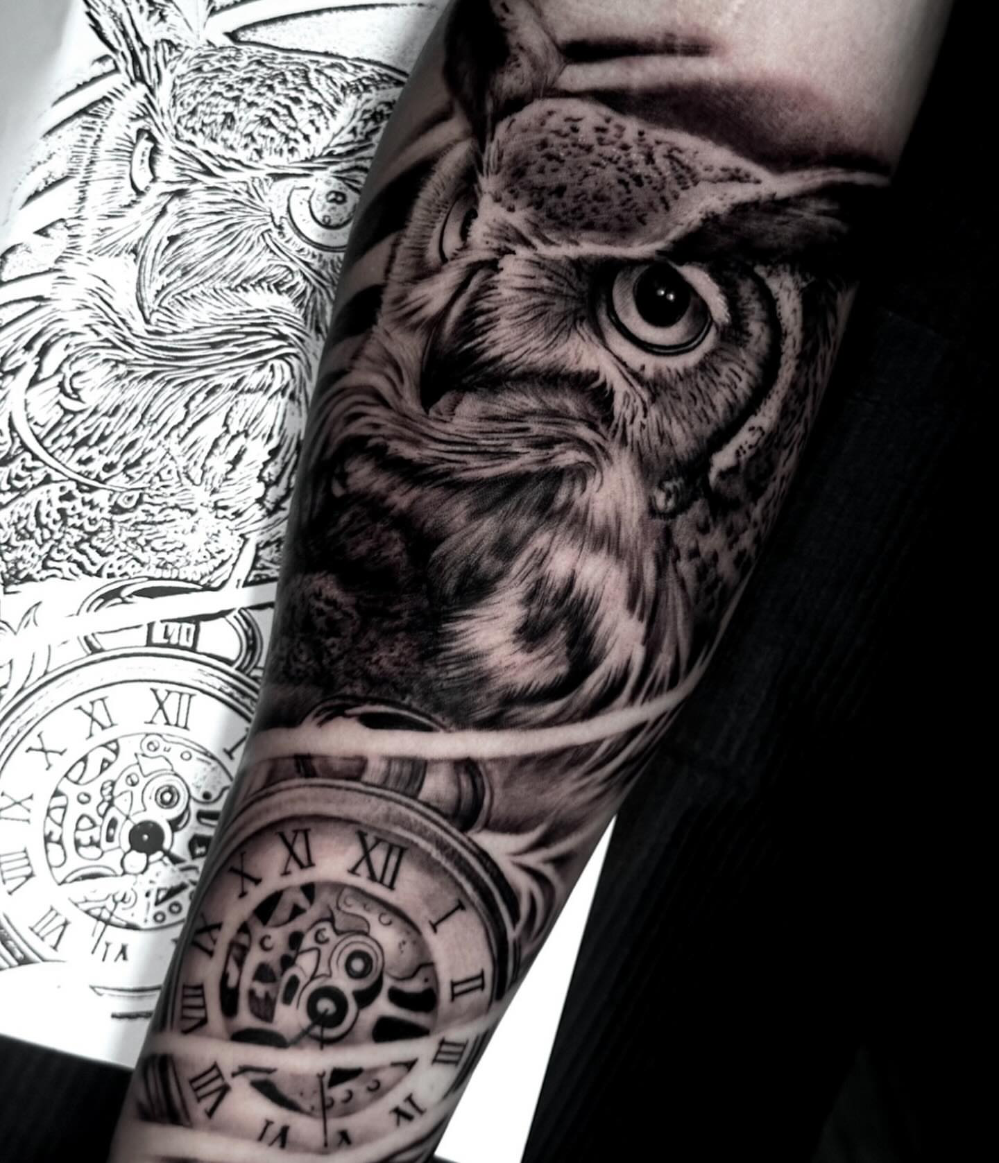 Owl & Clock